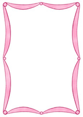 Pink swagged curtain A4 frame transparent png bridal wedding gender reveal bachelorette Valentine's Day romantic prom party menu invitation border transparent theatrical luxury hand drawn a5 a6