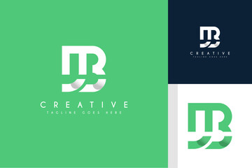 Initial letter JB Logo design vector illustration.