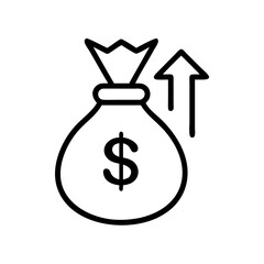 Money Bag Profit Icon Design