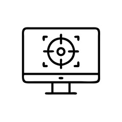 Monitor Target Icon Design