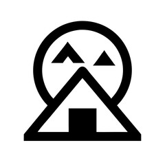 Mountain Retreat Symbol Icon Design