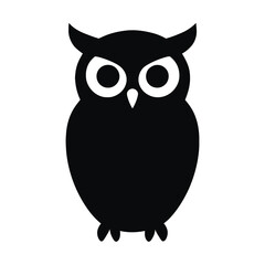 Owl Silhouette. bird. vector illustration 
