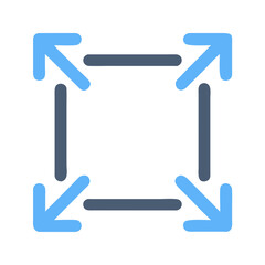 Resize Frame with Handles Icon Design