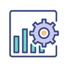 Settings Chart Icon Design