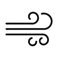 Single Swirl Wind Gust Icon Design