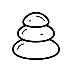 Stacked Spa Stones Icon Design