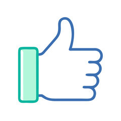 Obraz premium Thumbs Up Approval Icon Design
