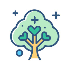 Obraz premium Tree Natural Health Symbol Icon Design