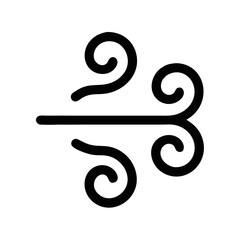 Obraz premium Triple Swirl Wind Flow Icon Design