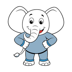 Fototapeta premium Download Elephant Vector Art Illustration Eps File For Design.