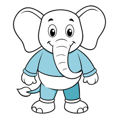 Fototapeta premium Download Elephant Vector Art Illustration Eps File For Design.