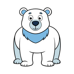 Obraz premium Download Polar Bear Vector Art Illustration Eps File For Design.