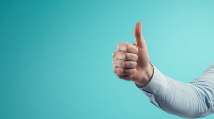 Hand giving a thumbs up