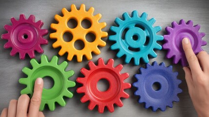 Person's hand holding a colorful toy symbolizing playfulness and creativity in outreach campaign automation strategies