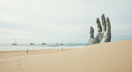 Punta del Este's La Mano Sculpture: Windswept Elegance