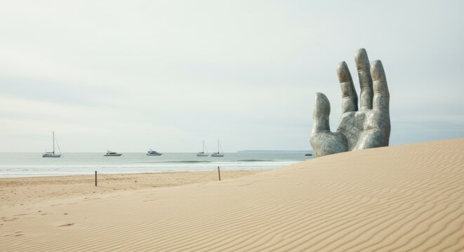 Punta del Este's La Mano Sculpture: Windswept Elegance