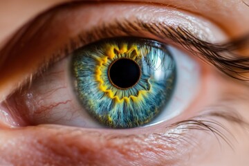 Fototapeta premium Closeup of human eye
