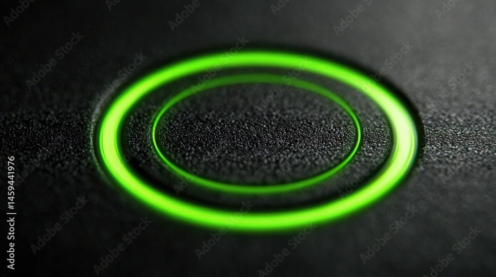 Poster green on a black surface representing precision and marking techniques in automated fibonacci level 