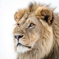 lion-face-on-white-background 