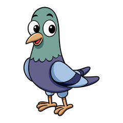 Fototapeta premium Download Pigeon Vector Art Illustration Eps File For Design.