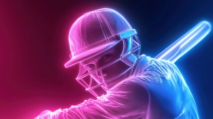 Person ready to play cricket