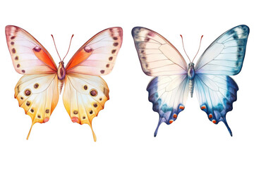 explore watercolor Butterflies With a touch of color and whimsical Nature