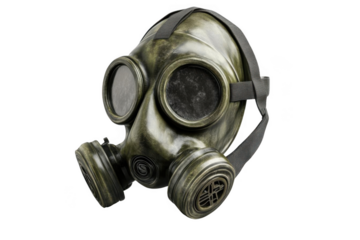 Gas Mask Protects in Hazardous Environments, Illustrating Safety and Preparedness