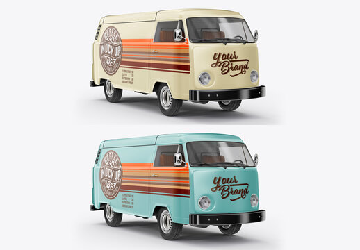Coffeeshop Van Mockup