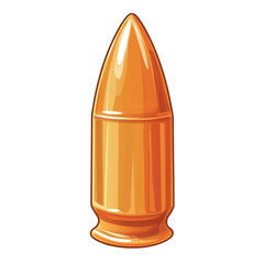 golden bullet casing illustration art
