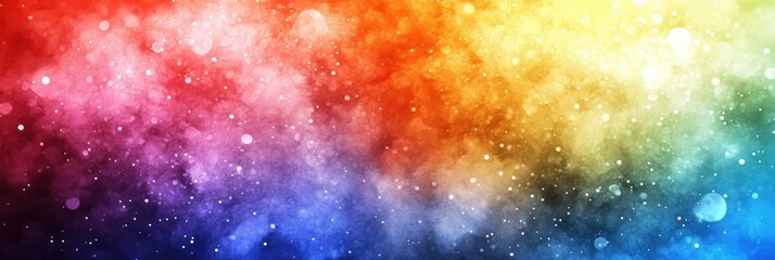 Colorful, vibrant abstract background with soft, blended hues, shimmering particles