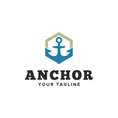 Anchors icon.  Nautical symbol. Simple anchor logo.