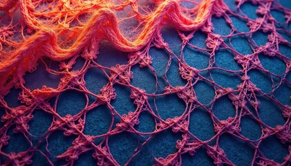 Geometric lace, bold lines, open weave structure, lines, design, artwork