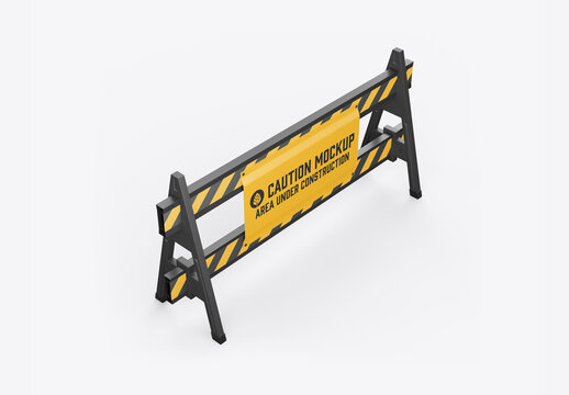 Caution Barrier Mockup
