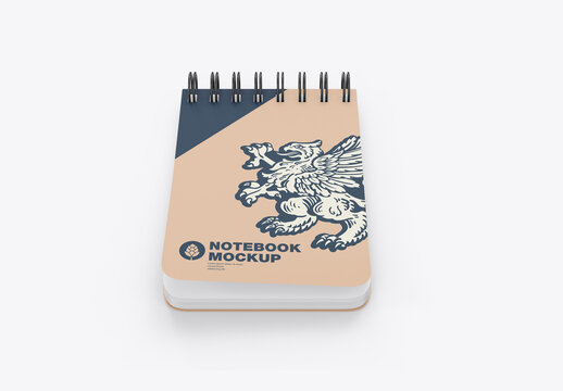 Notepad with Spiral mockup