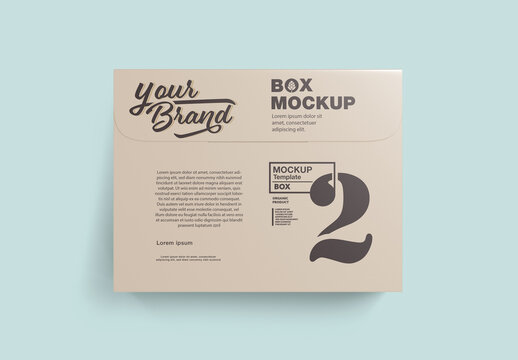Rectangular box mockup