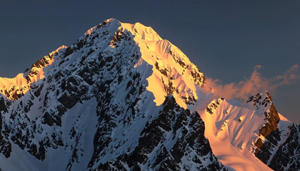 sunset in the mountains