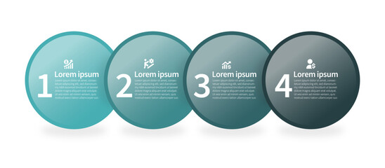 4-Step Circular Business Process Infographic