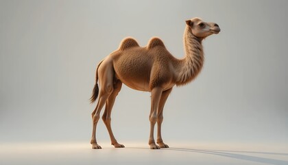 Majestic Camel Golden Desert Sunset Serenity