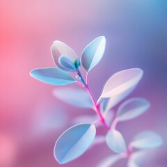 Fototapeta premium Delicate leaves and branch