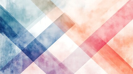 Tranquil Watercolor-Inspired Background Displaying Gentle Geometric Patterns and Smooth Pastel Blends in a Minimal Abstract Form