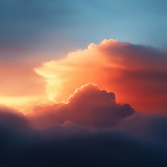 Fototapeta premium Dramatic clouds against blue sky