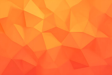 Obraz premium Geometric Orange Abstraction: A vibrant and contemporary abstract digital composition features multifaceted orange polygonal shapes, conveying a sense of dynamism and depth