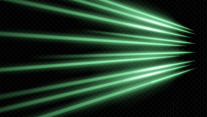 Green golden rays expanding from a single source on dark background. Suitable for theater lights, award stage, or cinematic transitions.