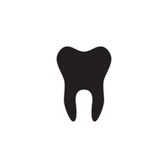 Tooth icon. Dental clinic logo. Human teeth vector illustration.