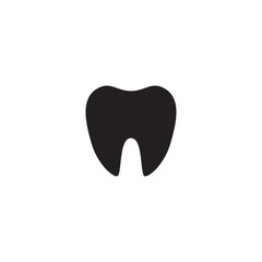 Tooth icon. Dental clinic logo. Human teeth vector illustration.