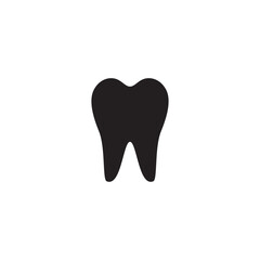 Tooth icon. Dental clinic logo. Human teeth vector illustration.