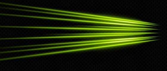 Soft green rays spreading across black background. Used for elegant lighting effects, stage design, or visual transitions.