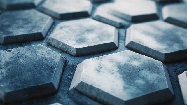 Hexagonal tile pattern background