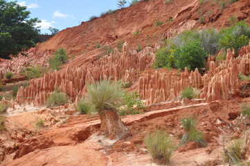 Tsingy Rouge Park in northern Madagascar 
