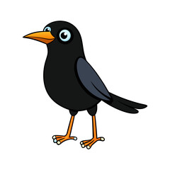 Fototapeta premium Download Blackbird Vector Art Illustration Eps File For Design.